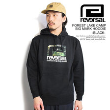 reversal FOREST LAKE CAMP BIG MARK HOODIE -BLACK- RV23SS203画像