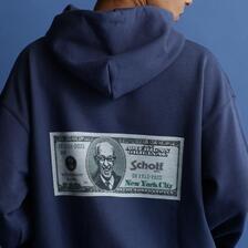 Schott HOODED SWEAT "110th. Note"画像