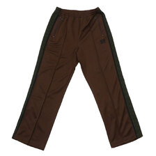 NEEDLES &times; BARNEYS NEWYORK Track Pant Poly Smooth BROWN画像