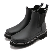 HUNTER REFINED CHELSEA STITCH DETAIL BOOT BLACK WFS2100RMA-BLK画像