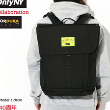 Manhattan Portage &times; Only NY NYC Print Washington 2 SQ Backpack Black/Yellow MP1220-2LVLONLYNYC画像