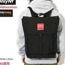 Manhattan Portage &times; Only NY NYC Print Washington 2 SQ Backpack Black/Red MP1220-2ONLYNYC画像