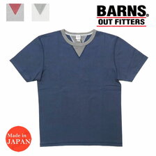 BARNS COZUN 吊り編み リンガー Tシャツ BR-23167画像