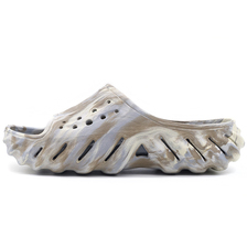 crocs ECHO MARBLED SLIDE BONE/MULTI 208467-2Y3画像