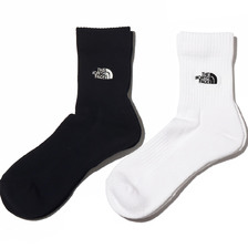 THE NORTH FACE TNF LOGO 2P CREW BLACKxWHITE NN82310-KW画像
