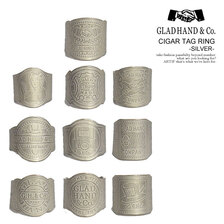 GLAD HAND CIGAR TAG RING -SILVER-画像