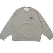 STUSSY &times; NIKE Crew Sweat GRAY DO9337-063画像
