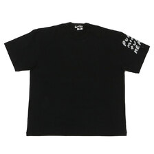 BLACK COMME des GARCONS &times; NIKE Oversize sleeve Message Print Tee BLACK画像