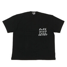 BLACK COMME des GARCONS &times; NIKE Oversize Side Message Print Tee BLACK画像