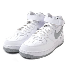 NIKE AIR FORCE 1 MID 07 WHITE/WOLF GREY-WHITE DV0806-100画像