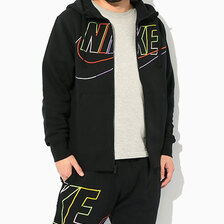 NIKE Club+ BB MCF Full Zip Hoodie Black DX0536-010画像