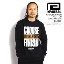 reversal CHOOSE FINISH COTTON LONG SLEEVE -BLACK- RV23SS101画像