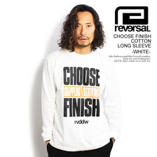 reversal CHOOSE FINISH COTTON LONG SLEEVE -WHITE- RV23SS101画像