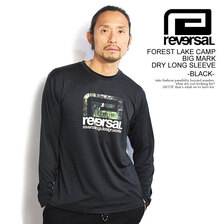 reversal FOREST LAKE CAMP BIG MARK DRY LONG SLEEVE -BLACK- RV23SS154画像