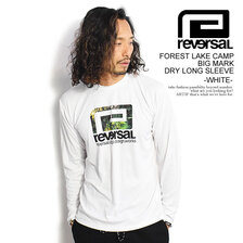reversal FOREST LAKE CAMP BIG MARK DRY LONG SLEEVE -WHITE- RV23SS154画像