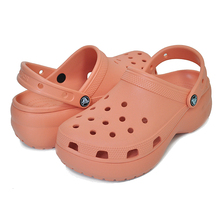 crocs CLASSIC PLATFORM CLOG W PAPAYA 206750-83E画像
