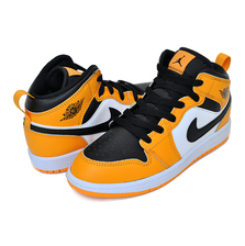 NIKE JORDAN 1 MID(PS) taxi/black-white 640734-701画像
