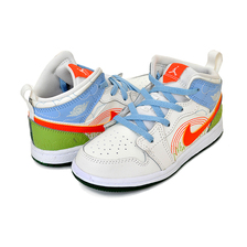 NIKE JORDAN 1 MID SE(TD) sail/safety orange DX2463-100画像
