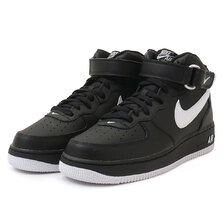 NIKE AIR FORCE 1 MID 07 BLACK/WHITE-BLACK DV0806-001画像