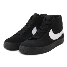 NIKE SB ZOOM BLAZER MID BLACK/WHITE-BLACK-BLACK 864349-007画像