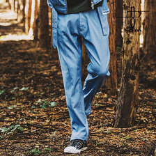 NO ID. ベルテッドルーズフィットデニムPT 852006-419P画像