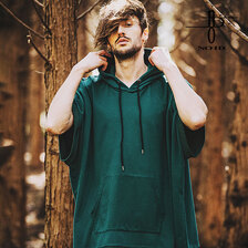 NO ID. BLACK ドルマンスリーブフードポンチョ 452006-450T画像