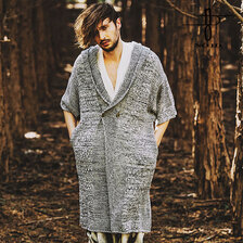 NO ID. BLACK チェンジングニットハーフスリーブフーデッドCD 452010-444K画像