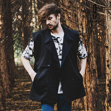 NO ID. BIGトレンチベスト 852006-414V画像