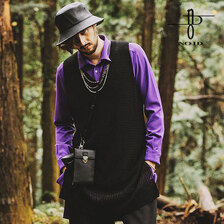 NO ID. BLACK オープンワークニットベスト 452010-410K画像