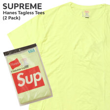 Supreme &times; Hanes 23SS Tagless Tees(2 Pack)画像