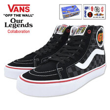 VANS &times; Our Legends GT/Dyno Sk8-Hi Reissue Black/Red VN0A4U3DY09画像