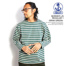 FIDELITY BORDER L/S REGULAR 1 -DARK GREEN- 1775000画像