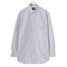 THE NORTH FACE PURPLE LABEL Cotton Polyester Stripe OX B.D. Shirt NT3301N画像