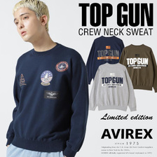 AVIREX TOP GUN CREW NECK SWEAT画像
