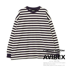 AVIREX BORDER LOGO LONG SLEEVE T-SHIRT画像