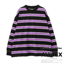 AVIREX BORDER LOGO LONG SLEEVE T-SHIRT画像