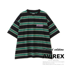 AVIREX BORDER LOGO SHIRT SLEEVE T-SHIRT画像