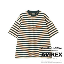 AVIREX BORDER LOGO SHORT SLEEVE T-SHIRT画像