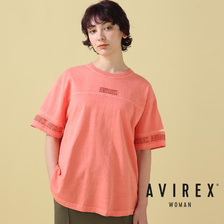AVIREX FADE WASH CUFFS OPEN EMBROIDERY TOPS画像