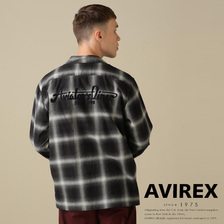 AVIREX L/S C/L OMBRE SHIRT A/DINER画像