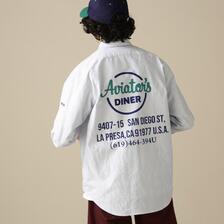 AVIREX L/S OXFORD BUTTON DOWN SHIRT DINERS画像