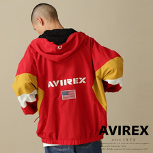 AVIREX BAGGY FIT HOODED TEAM JACKET画像