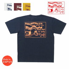 STUDIO D'ARTISAN デニムポケット プリント Tシャツ 80795A画像