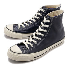 CONVERSE ALL STAR (R) OLIVE GREEN LEATHER HI DEEP SEA 31308270画像