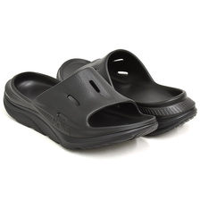 HOKA ONE ONE ORA RECOVERY SLIDE 3 BLACK/BLACK 1135061-BBLC画像