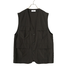 marka SAFARI VEST - 2/90 SUPER120'S WOOL WASHER TROPICAL - M23B-01BL01A画像