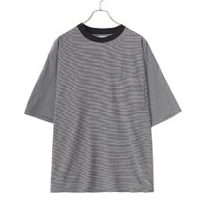 marka BORDER TEE S/S - 30/1 ORGANIC COTTON 32G KNIT - M23B-06CS01B画像