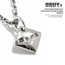 VIVIFY Hammered Diamond Hallmarks Pendant Head/Middle VFN-312画像