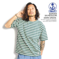 FIDELITY BORDER S/S REGULAR -DARK GREEN- 23575004画像