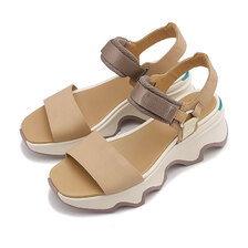 SOREL KINETIC IMPACT Y-STRAP HIGH SANDAL HONEST BEIGE/CHALK NL4962-246画像